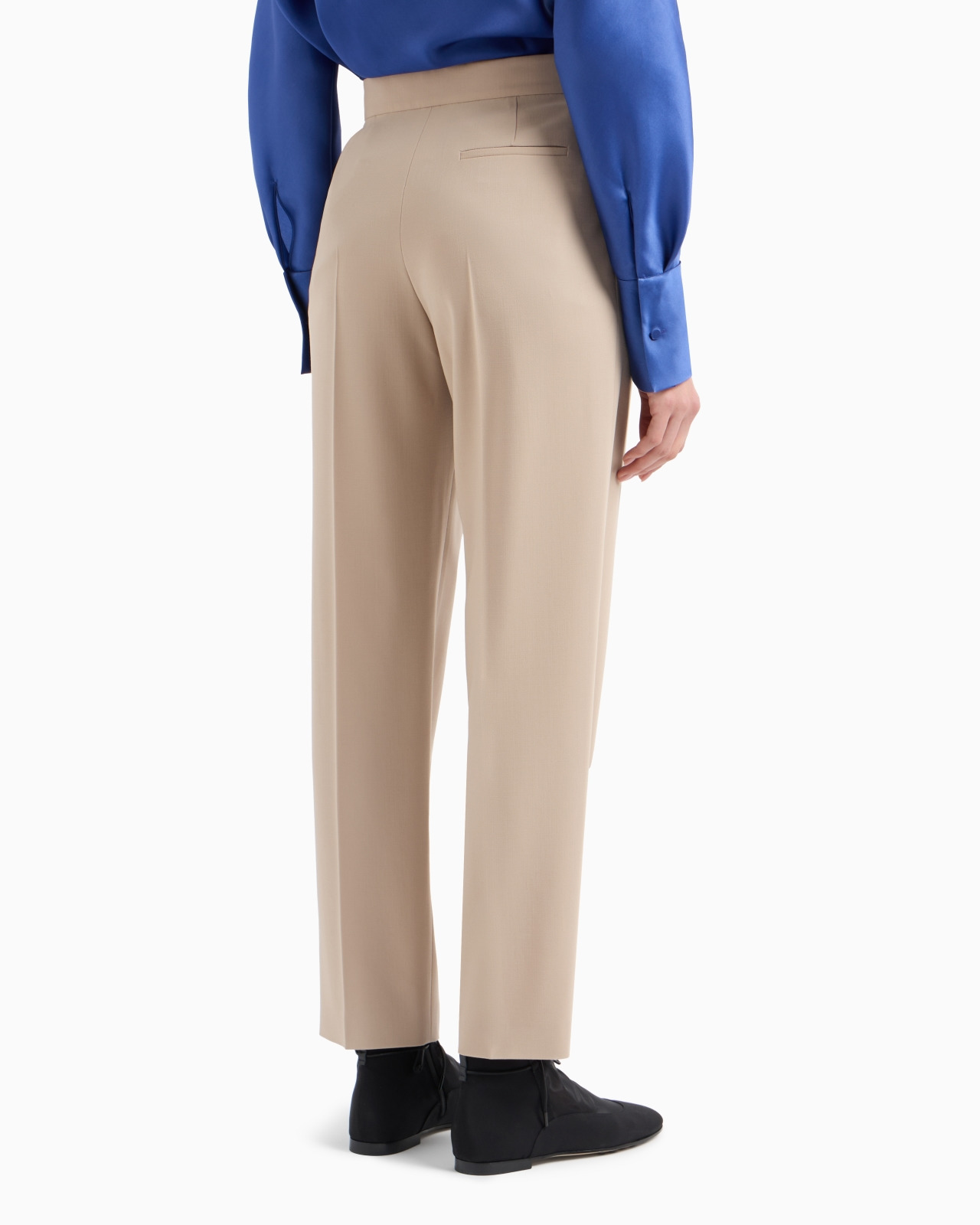 TWO-PLEAT BARATHEA-WOOL TROUSERS - 3