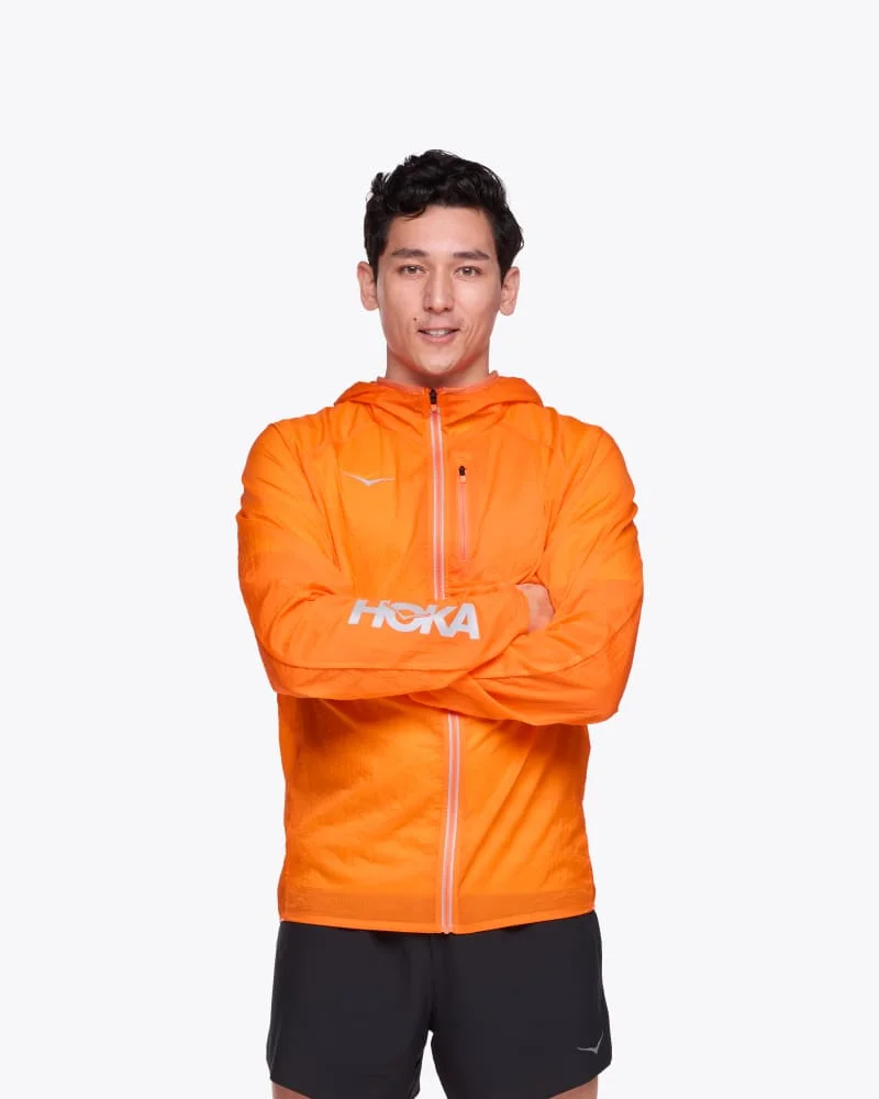 Men's Skyflow Jacket Viz in Electric Tangerine - 1