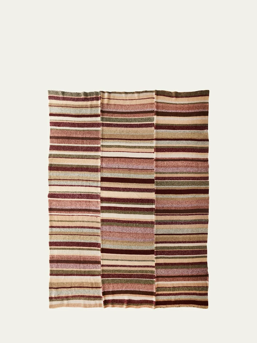 Cashmere Stripe Super Soft Blanket - 1