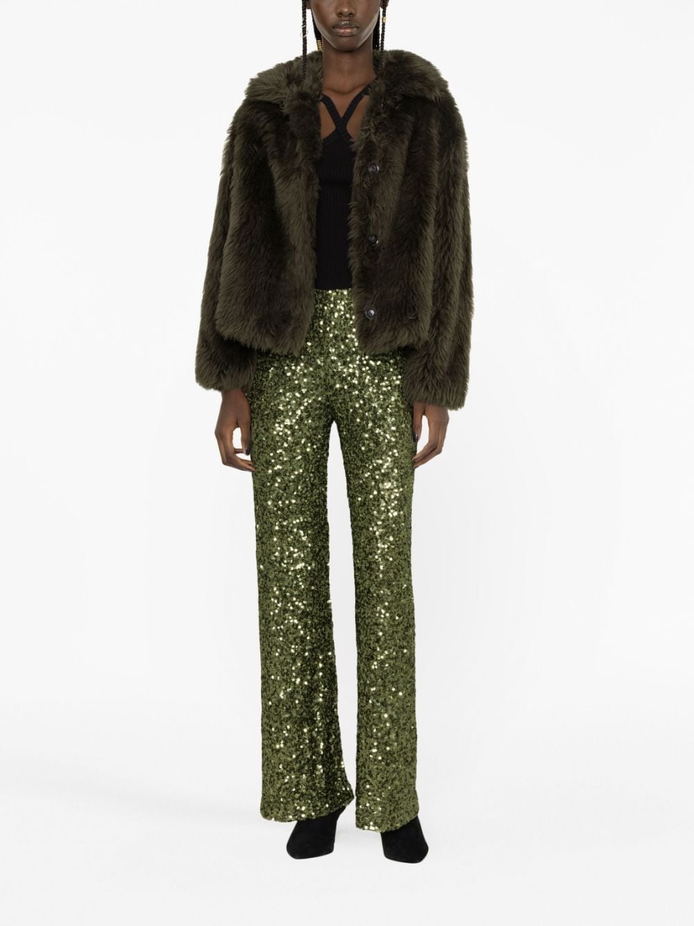 long-haired woven wool jacket - 2