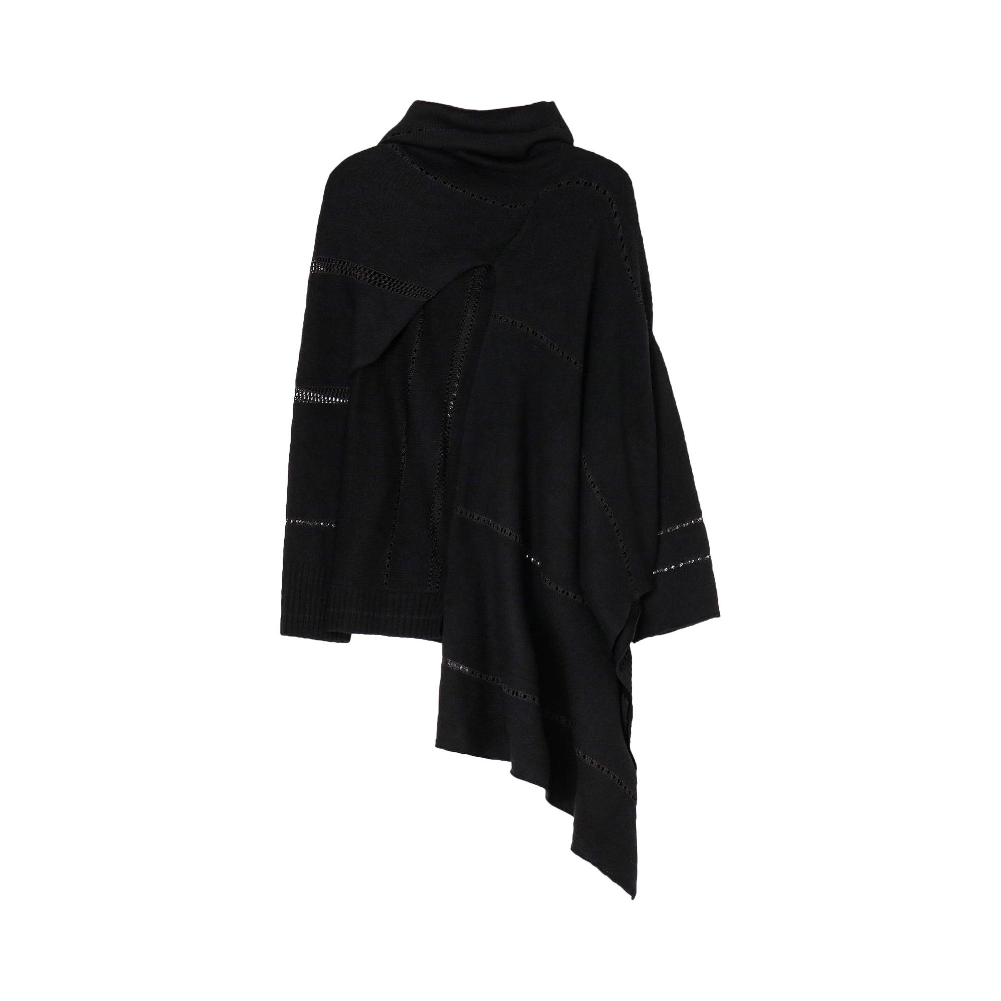 Yohji Yamamoto Asymmetry Flare Pull Over 'Black' - 2