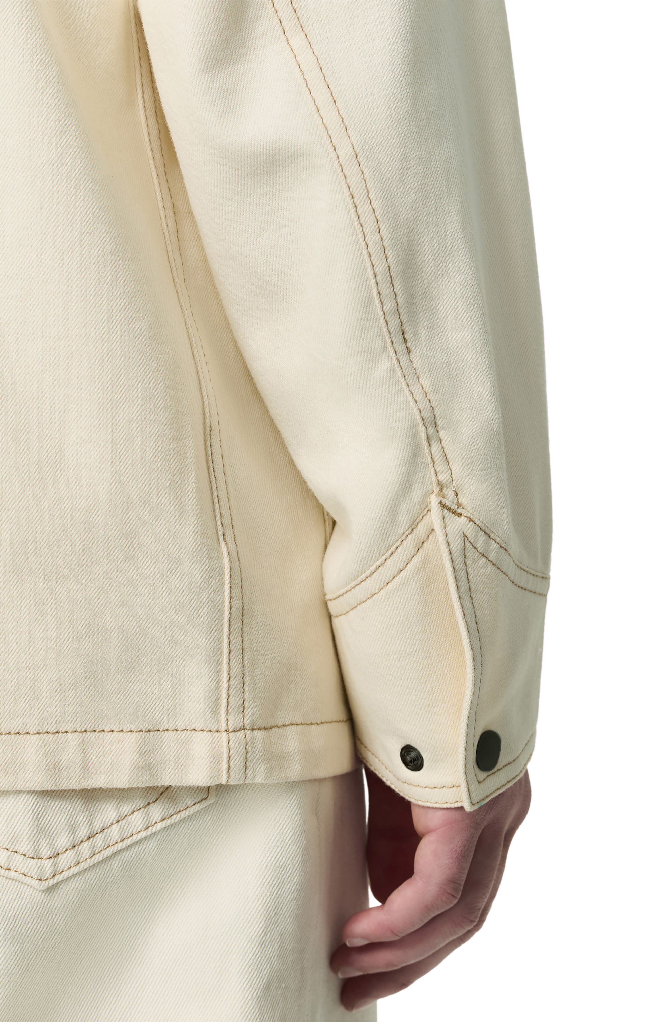 rag & bone Graham Denim Chore Jacket in Ecru at Nordstrom - 3