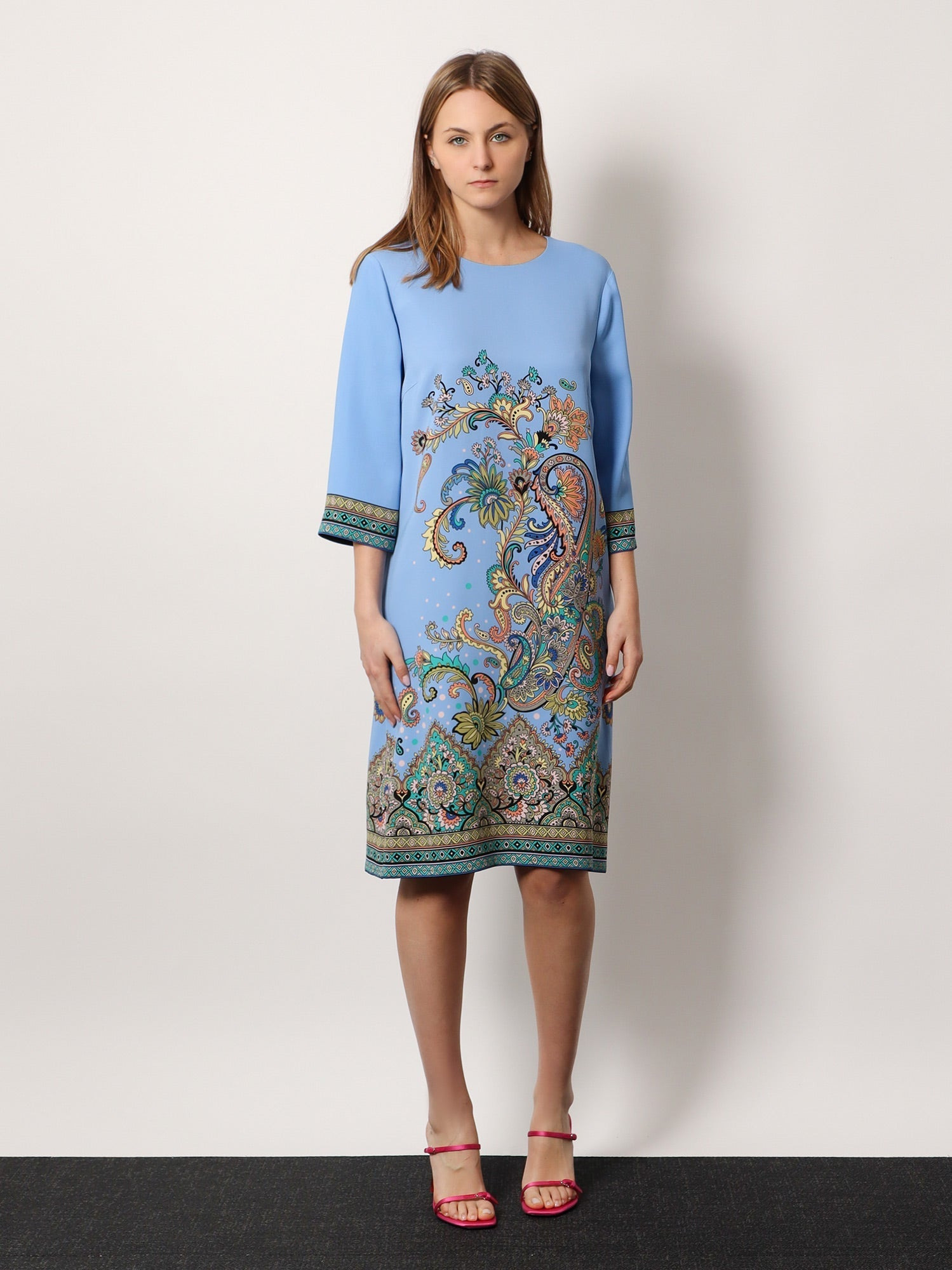 Etro Women Stretch Viscose Dress With Iconic Print - 2