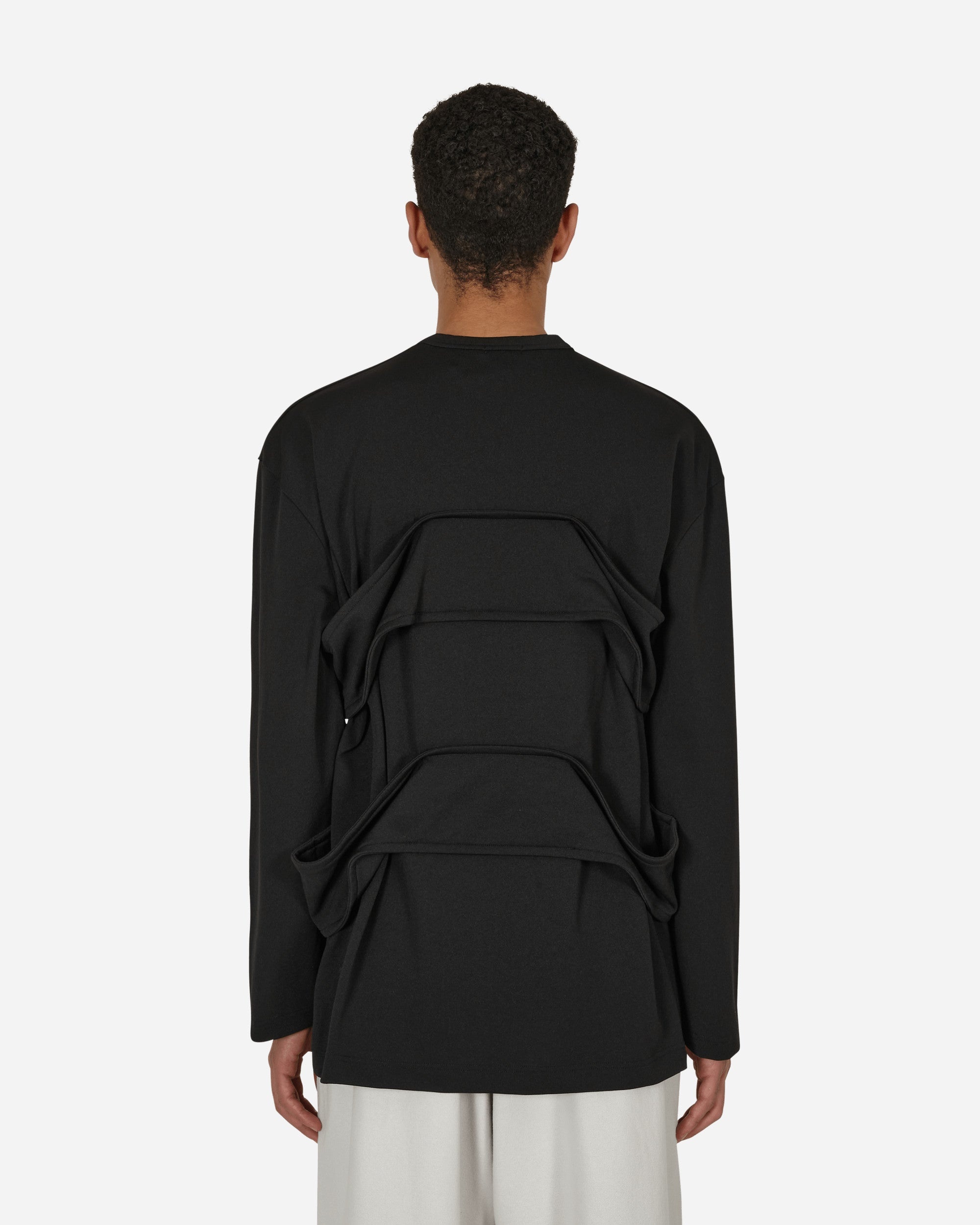 Layered Longsleeve T-Shirt Black - 3