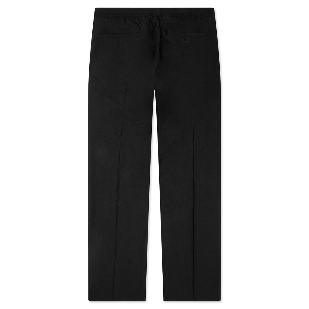 SLIM FIT FORMAL WOOL AND MOHAIR PANTS - BLACK - 2