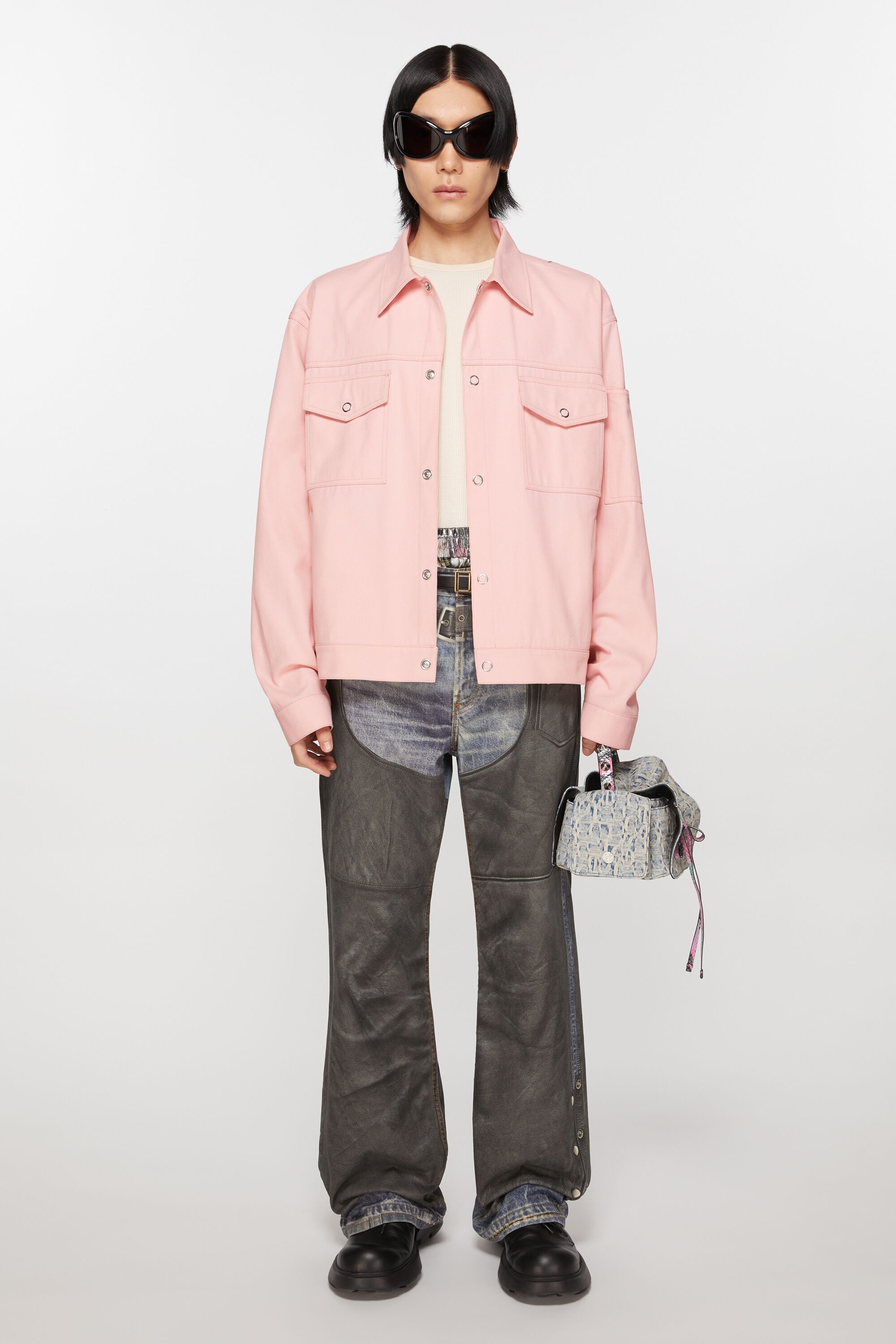 Twill jacket - Pale Pink - 2