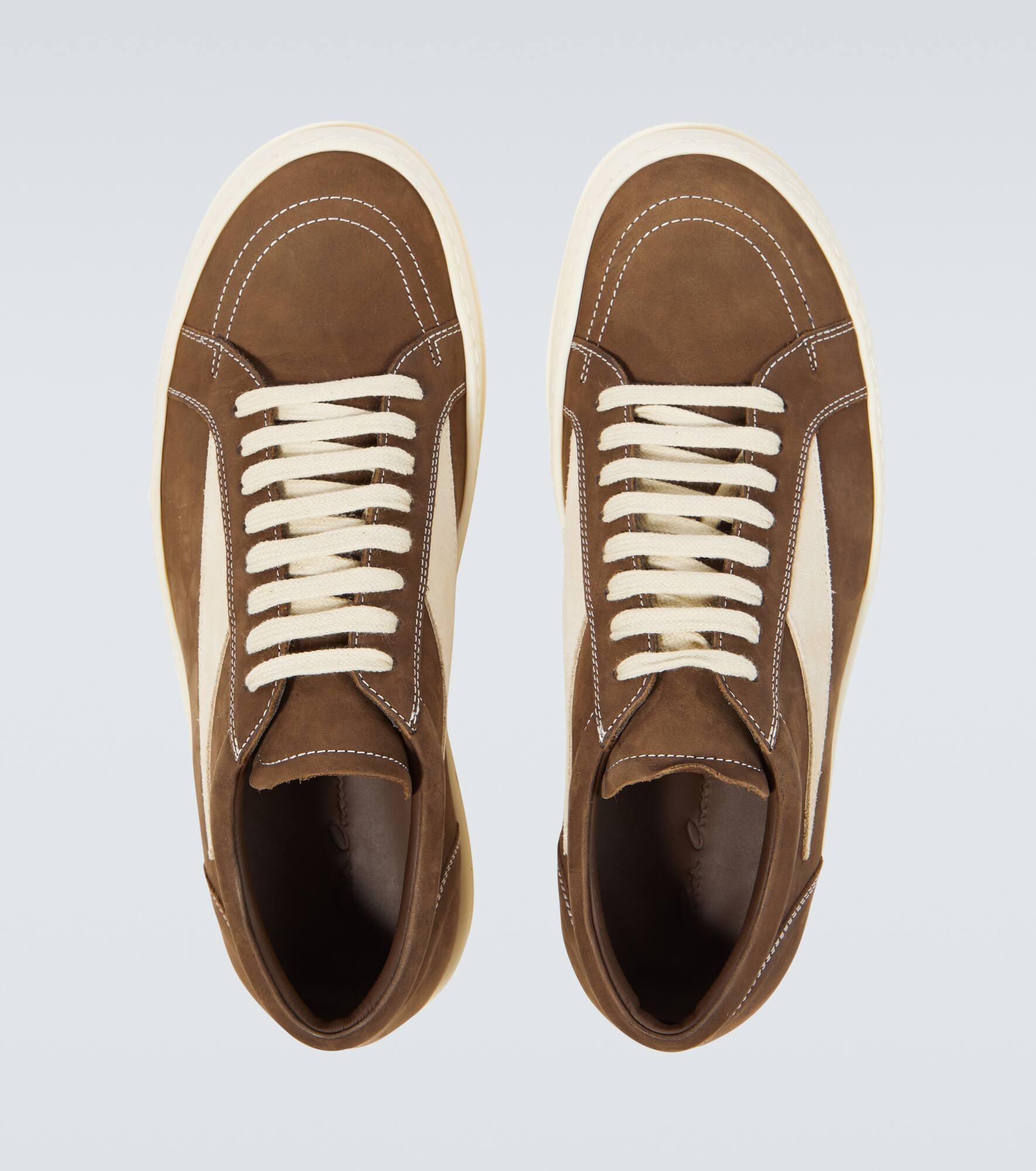 Suede low-top sneakers - 4