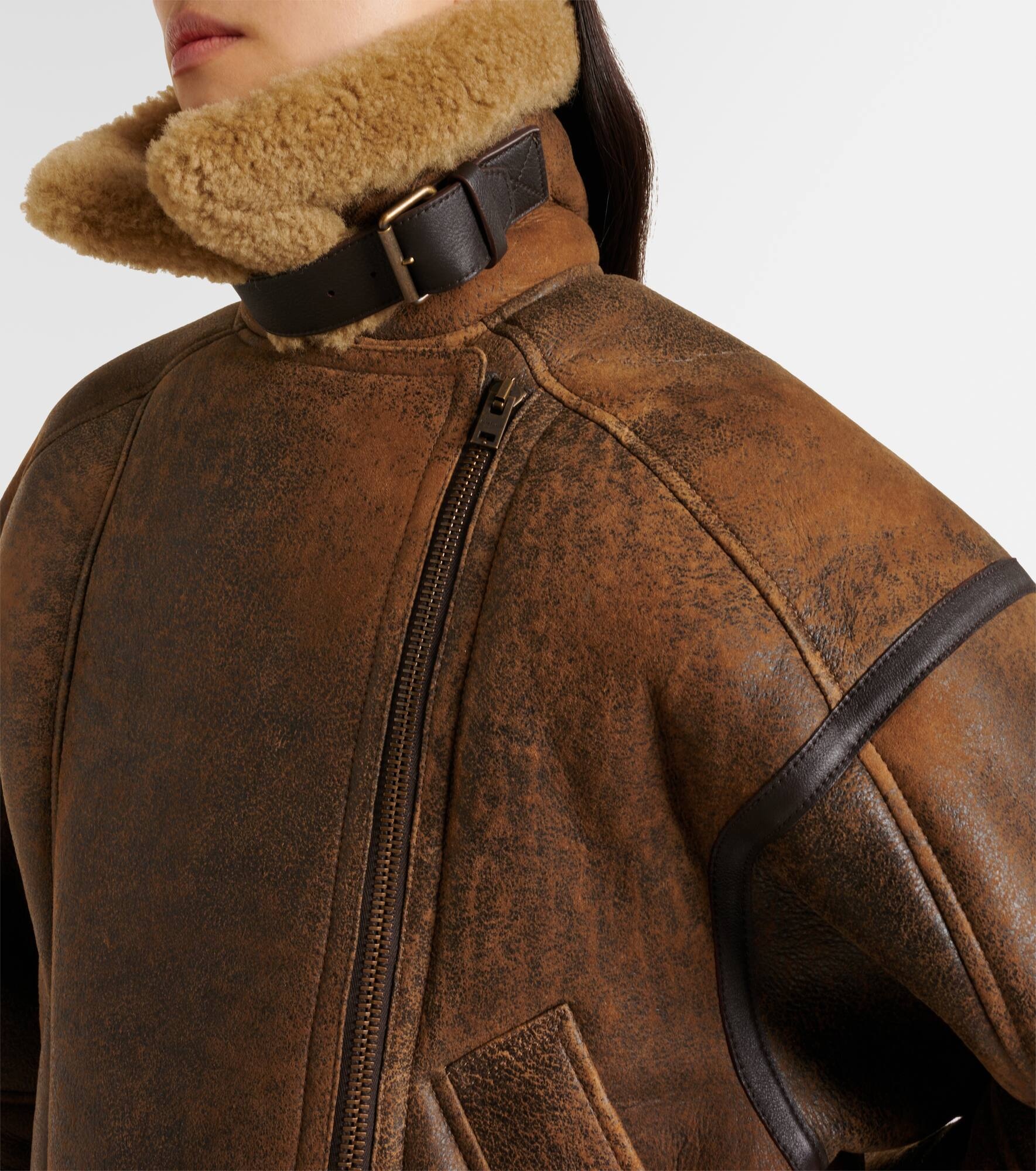 Lakota shearling-lined leather jacket - 6