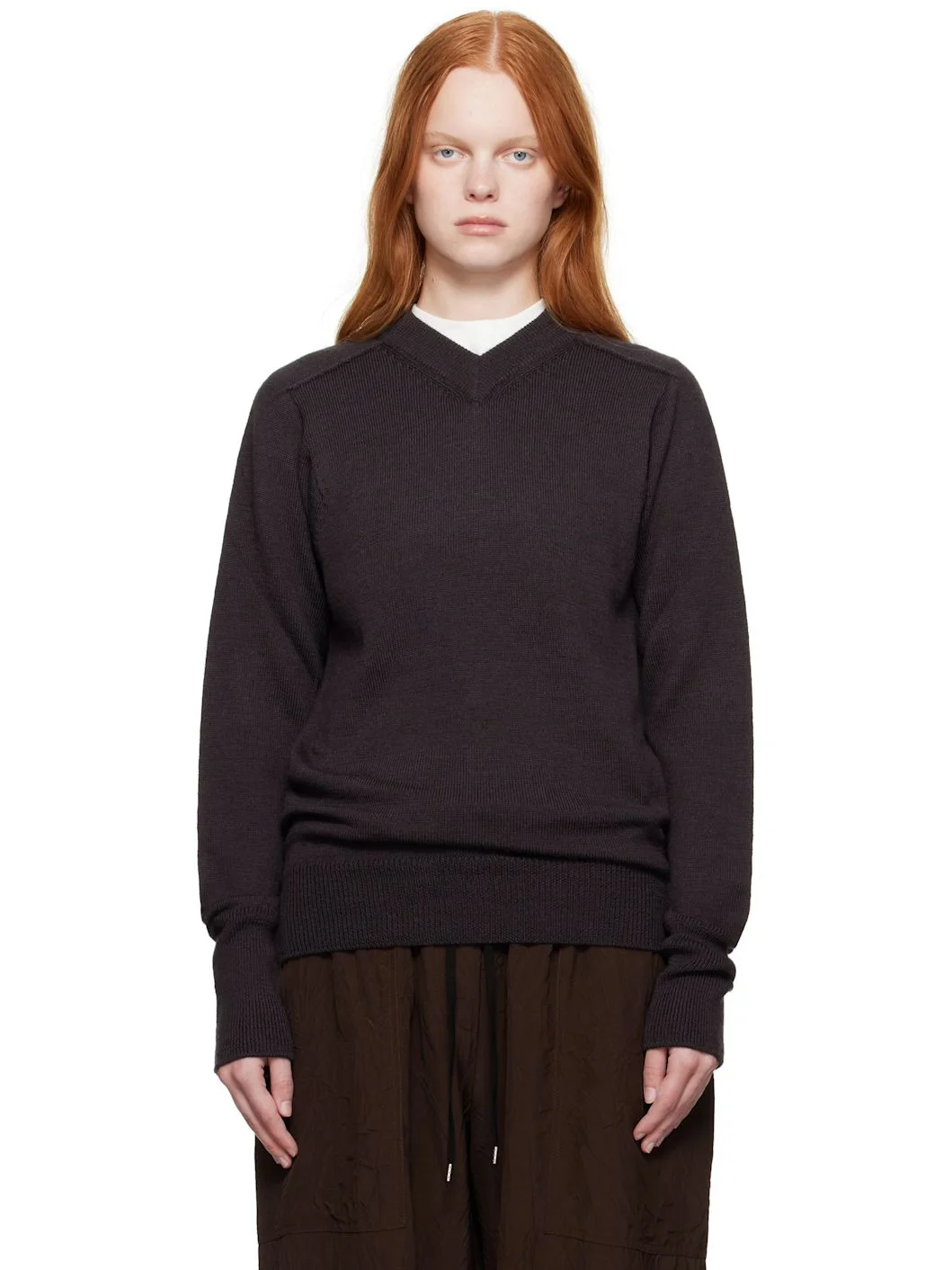 Brown Inverness Sweater - 1