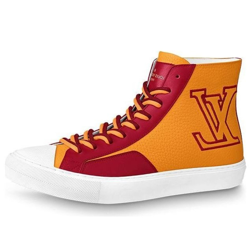 LOUIS VUITTON Tattoo Ankle Sneakers 'Orange Red' 1A8XX5 - 1