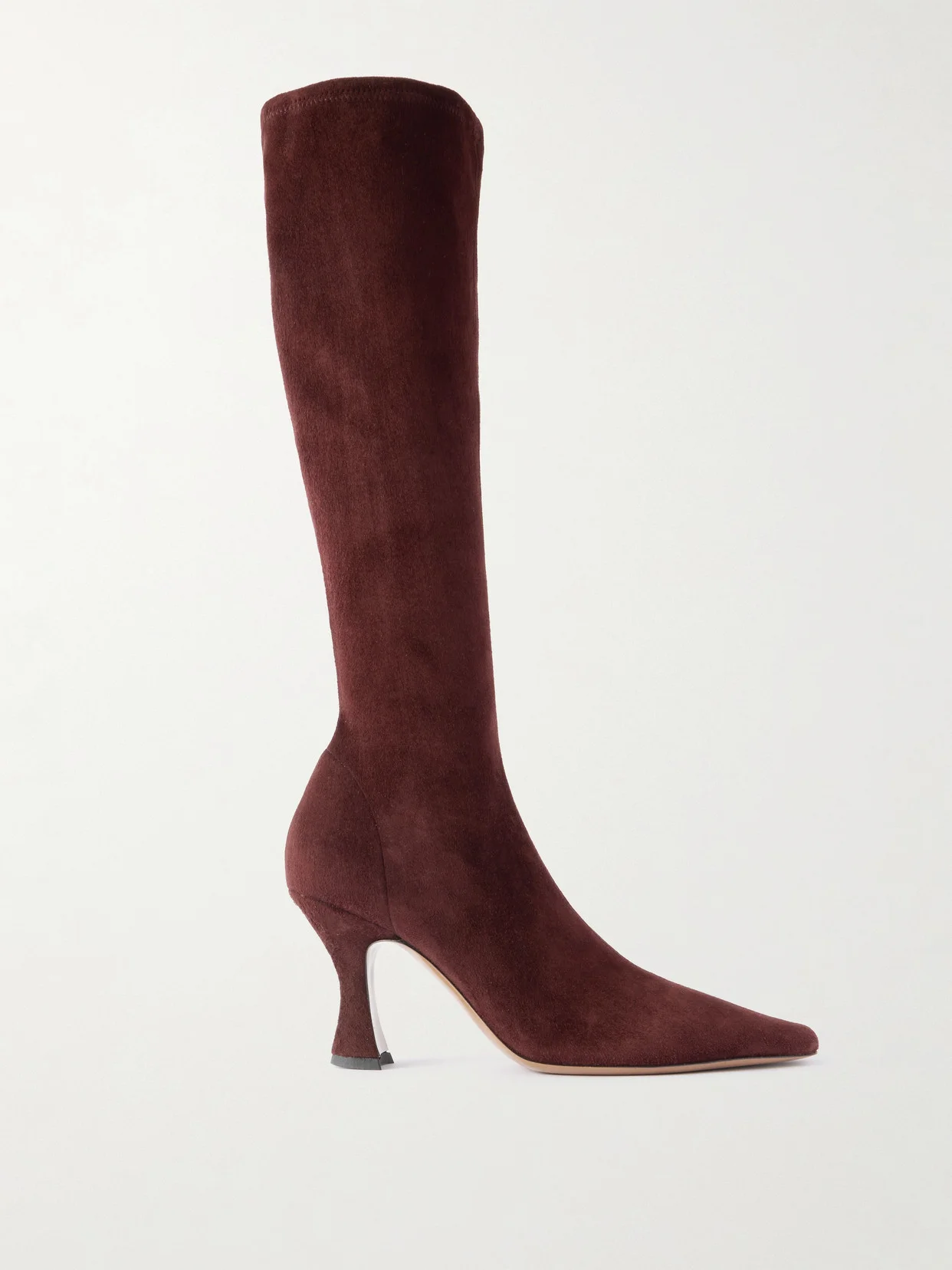 Suede Knee Boots - 1