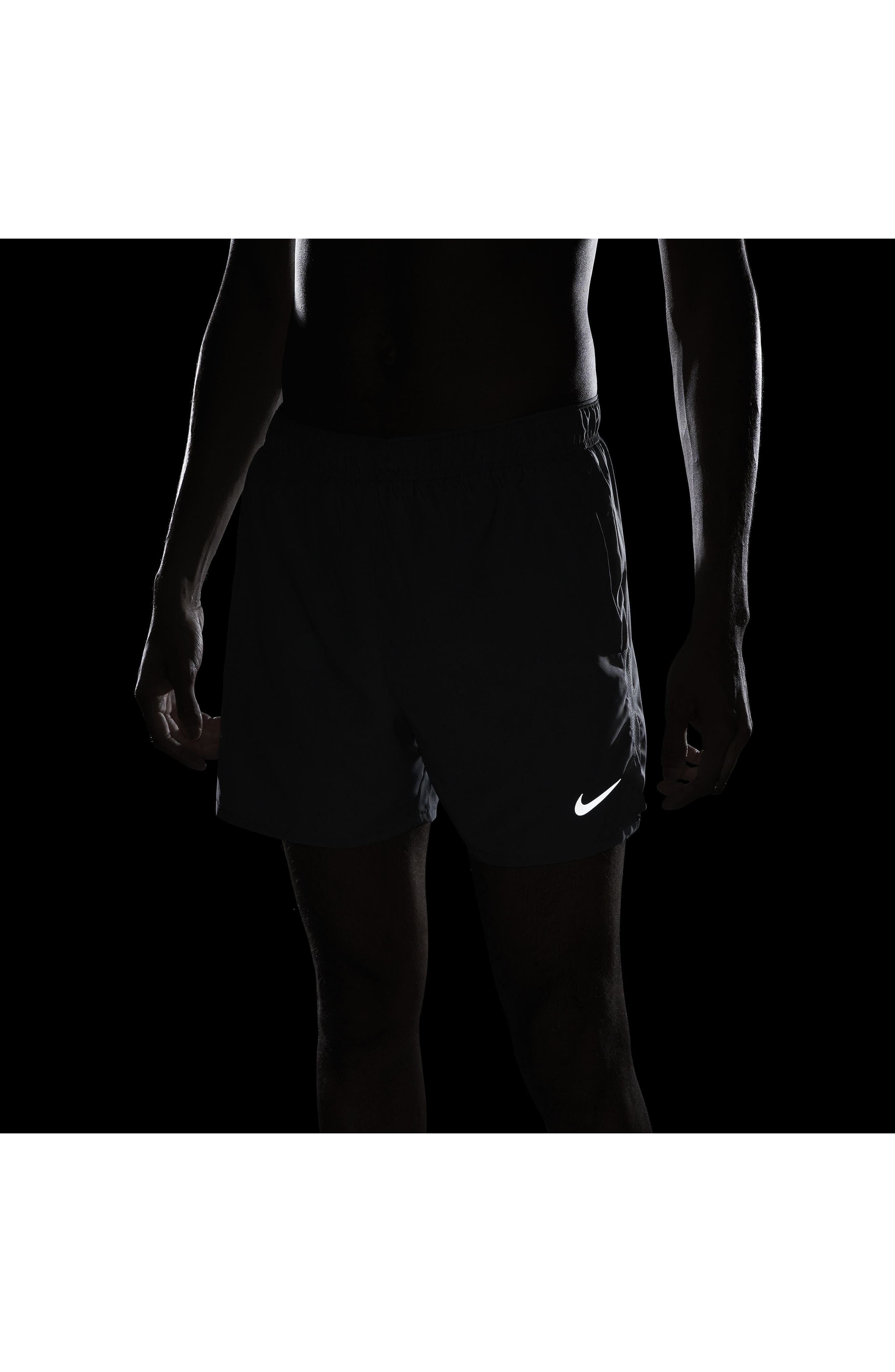 Nike Dri-FIT Challenger 5-Inch Brief Lined Shorts in Smoke Grey/Smoke Grey/Black at Nordstrom - 9