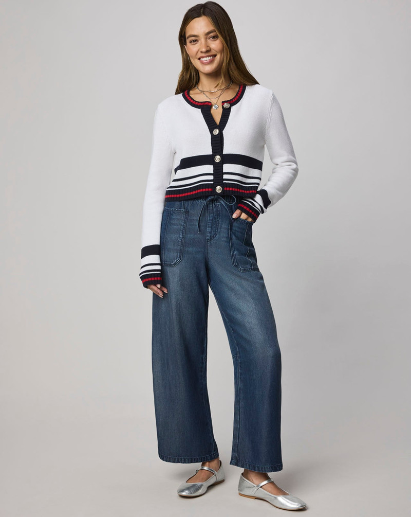 Splendid Sailor Stripe Cardigan outlook