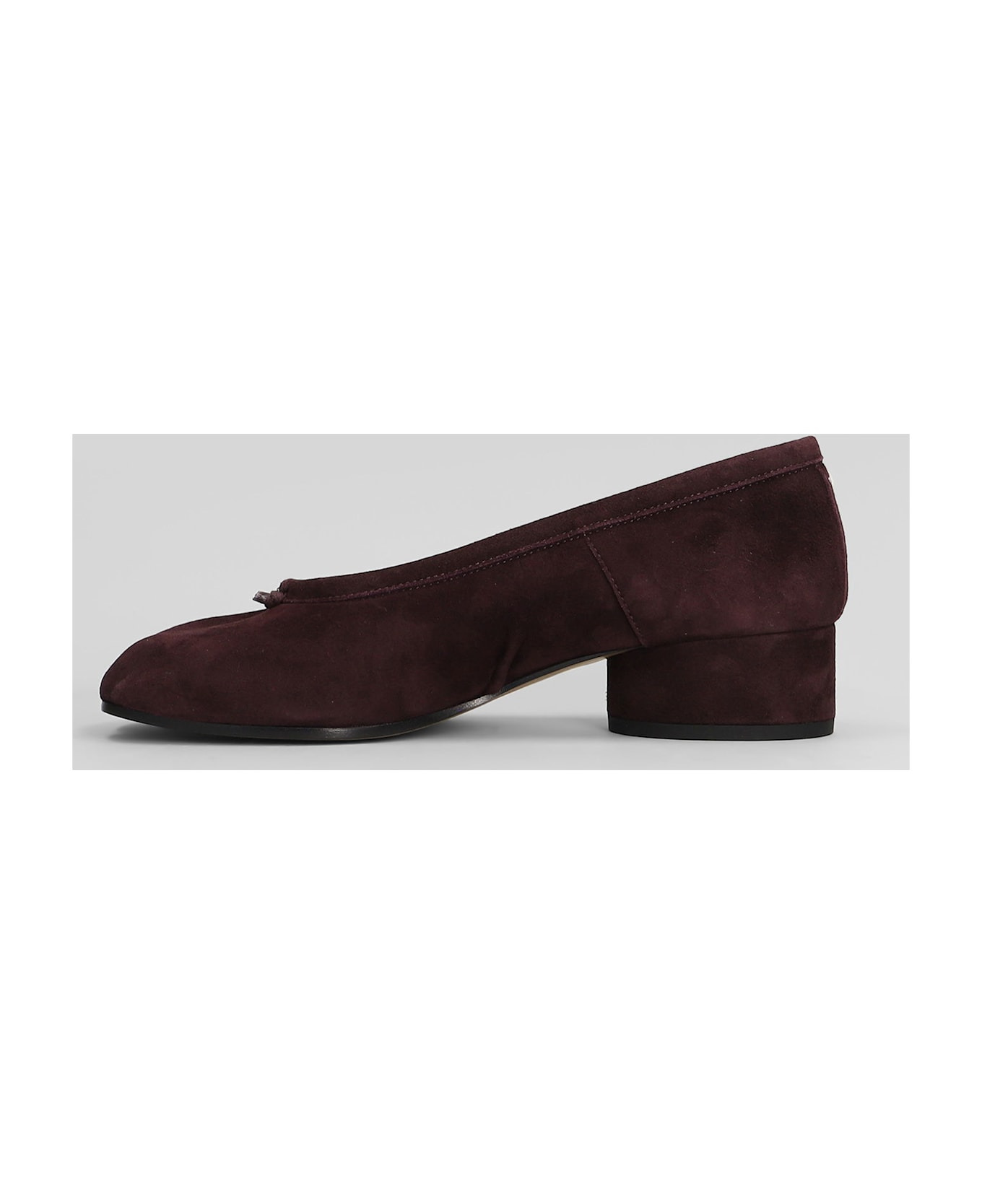 Tabi Ballet Flats In Viola Suede - 3