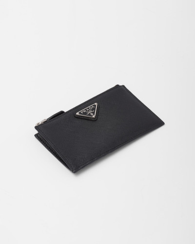 Prada Saffiano leather card holder outlook