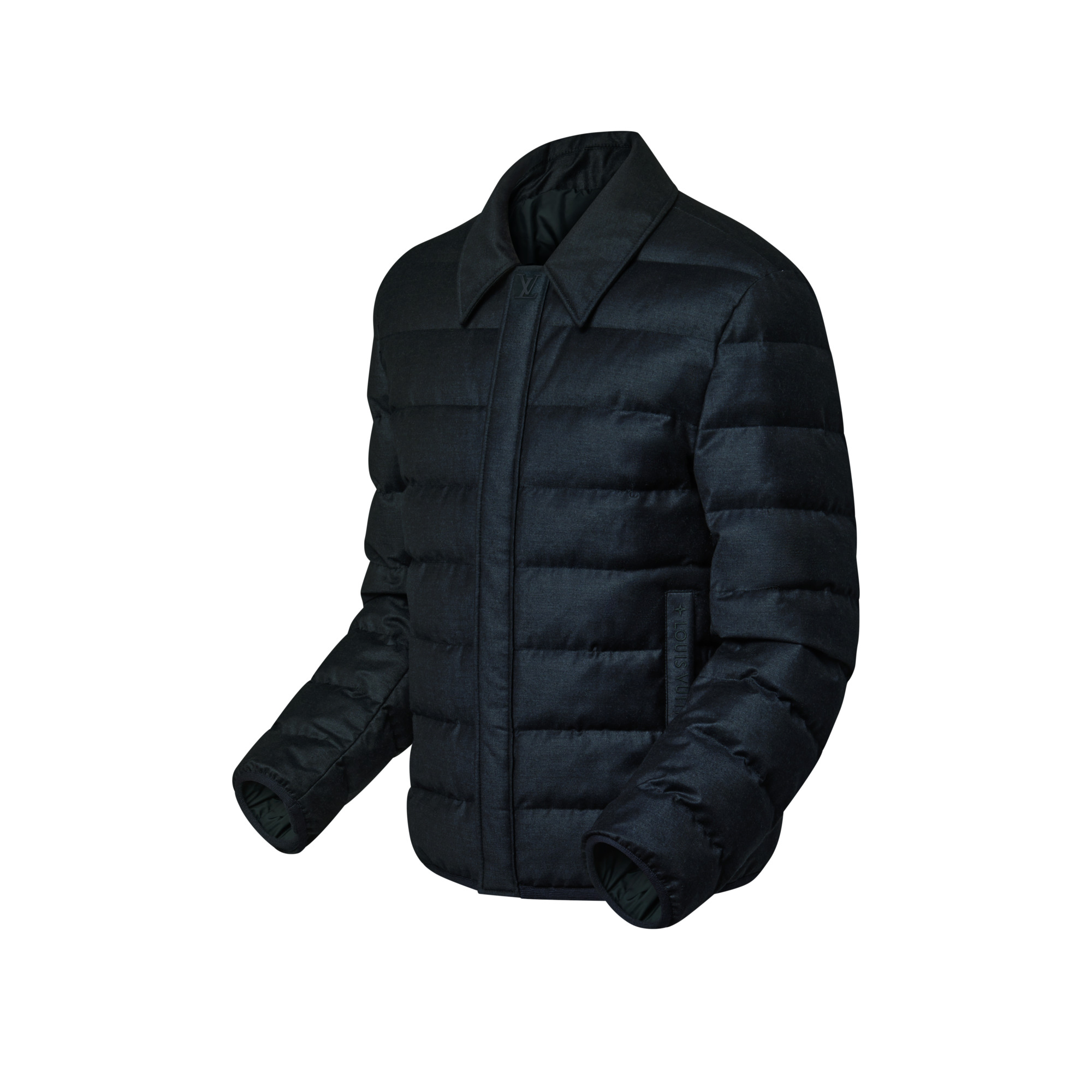 Wool-Silk Blend Light Down Blouson - 2
