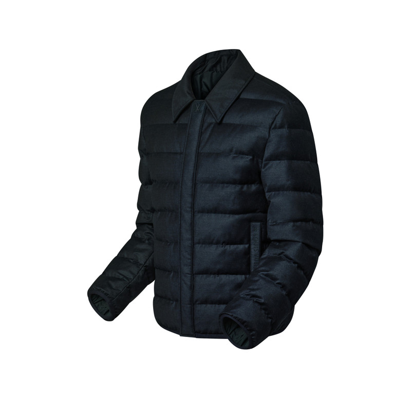 Wool-Silk Blend Light Down Blouson 2