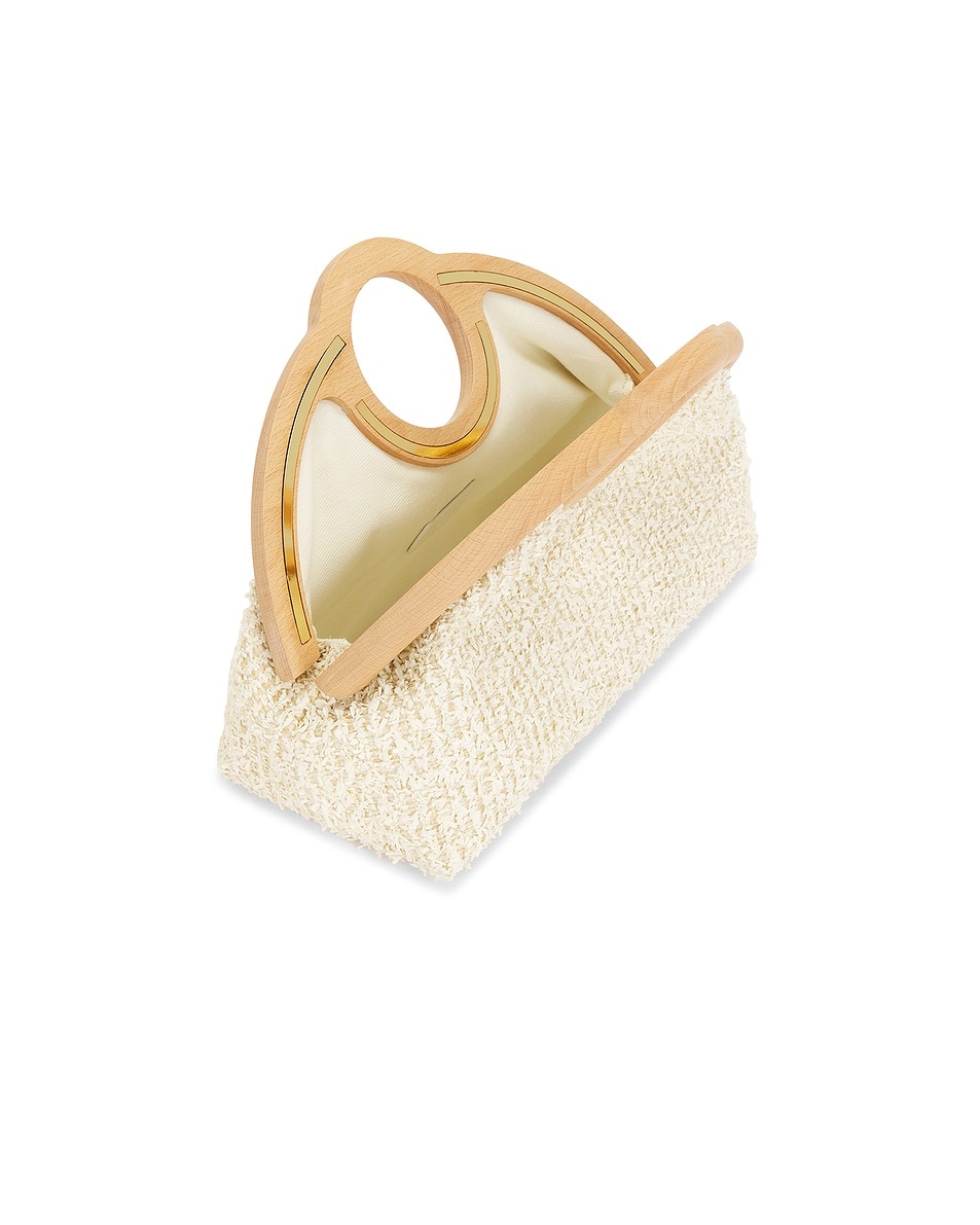 Sloane Raffia Frame Clutch - 5