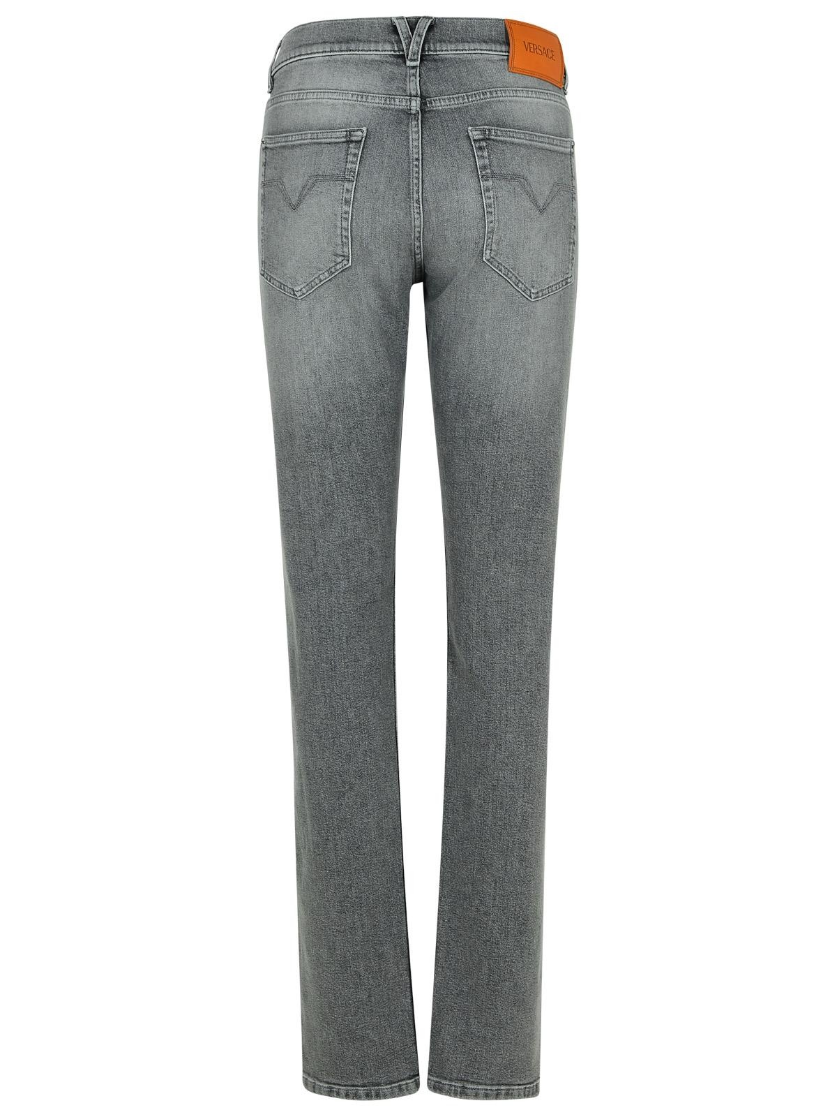 Versace Gray Cotton Jeans Man - 3