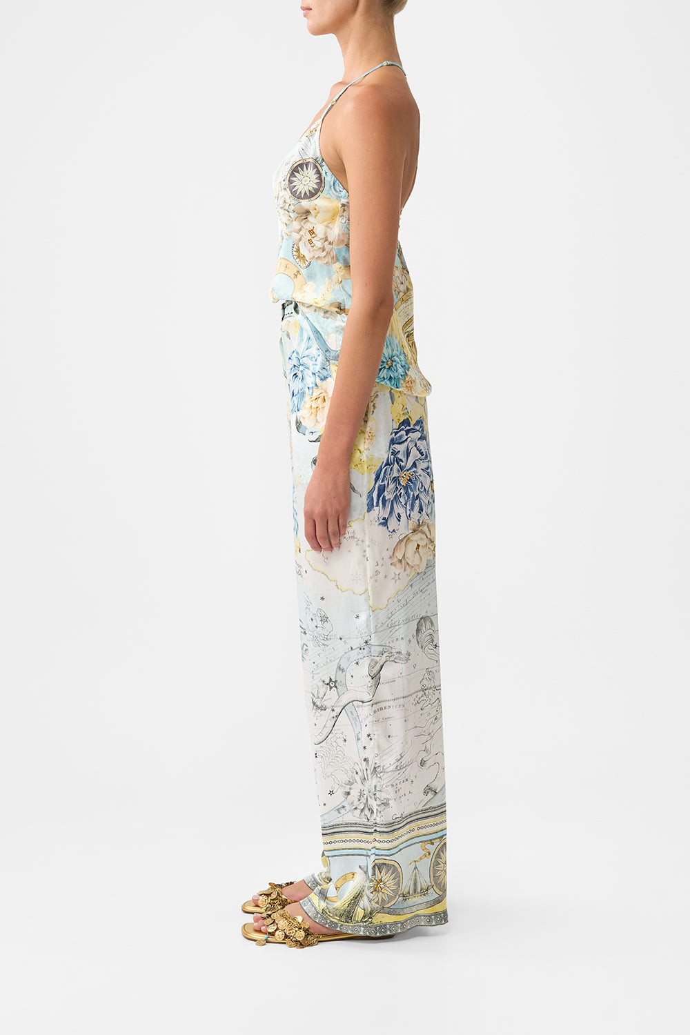 BUTTON FRONT LOUNGE PANT - 4