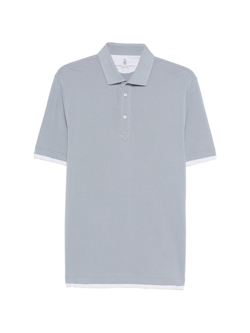 buttoned short-sleeve polo shirt 1