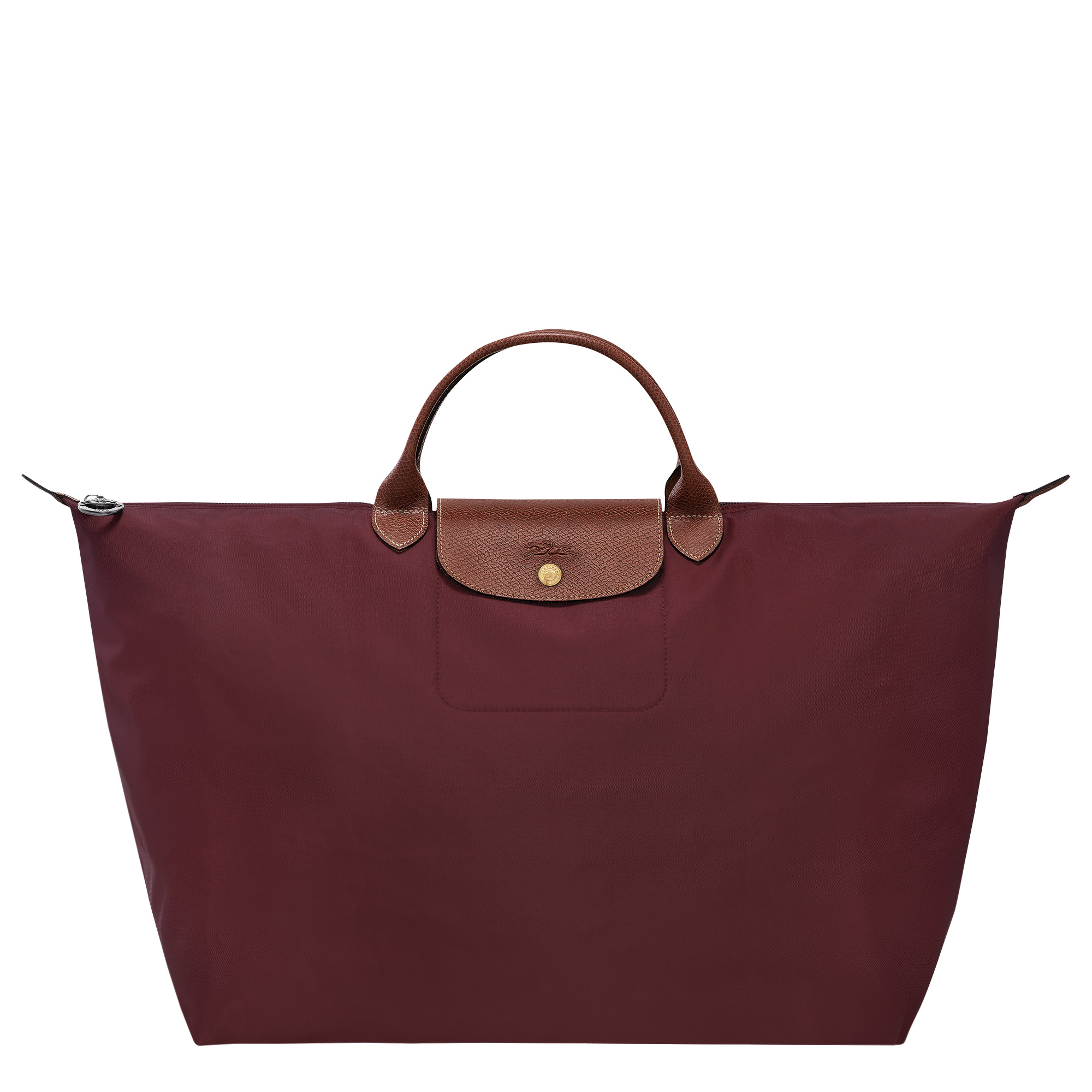 Le Pliage Original S Travel bag Burgundy - Recycled canvas - 1