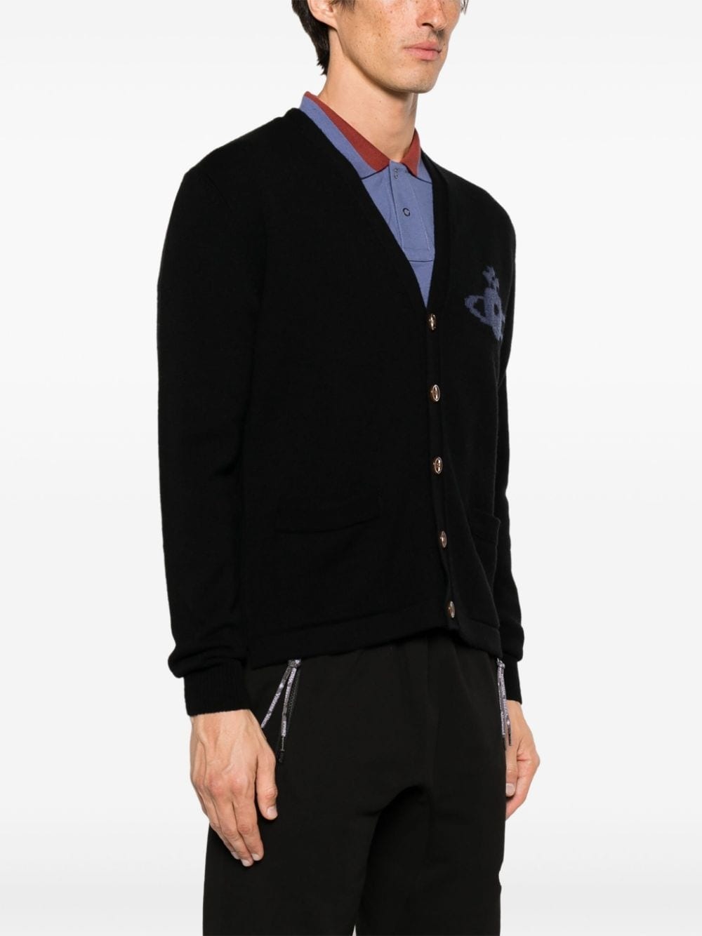 Alex Orb-intarsia cardigan - 3