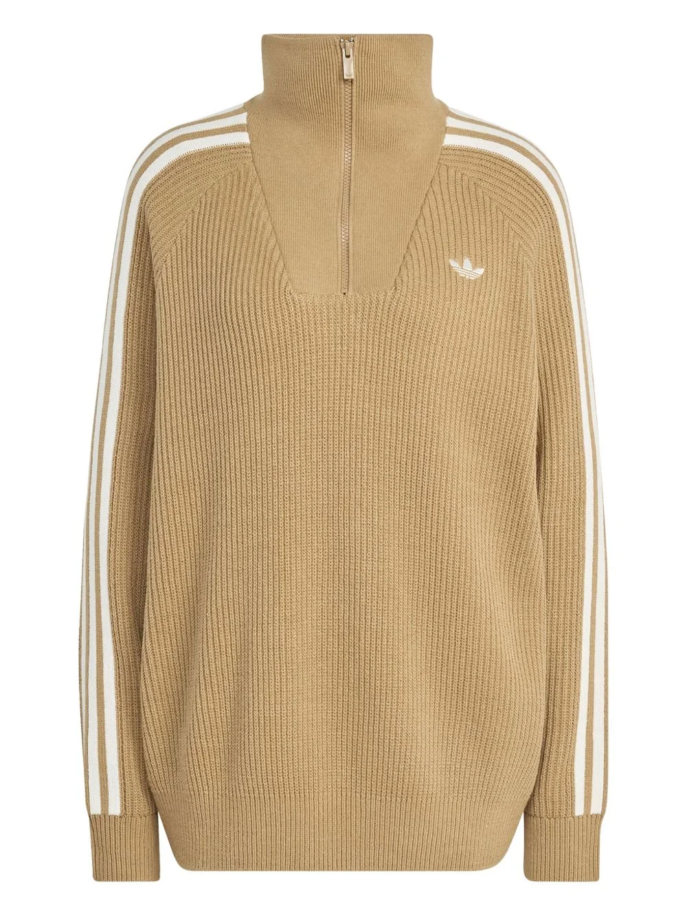 funnel-neck zip-detail jumper - 1