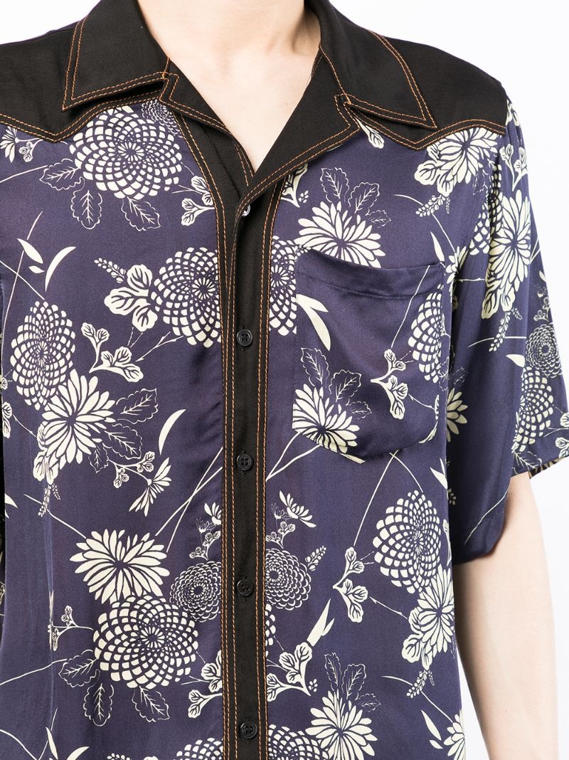 floral-print shirt - 5