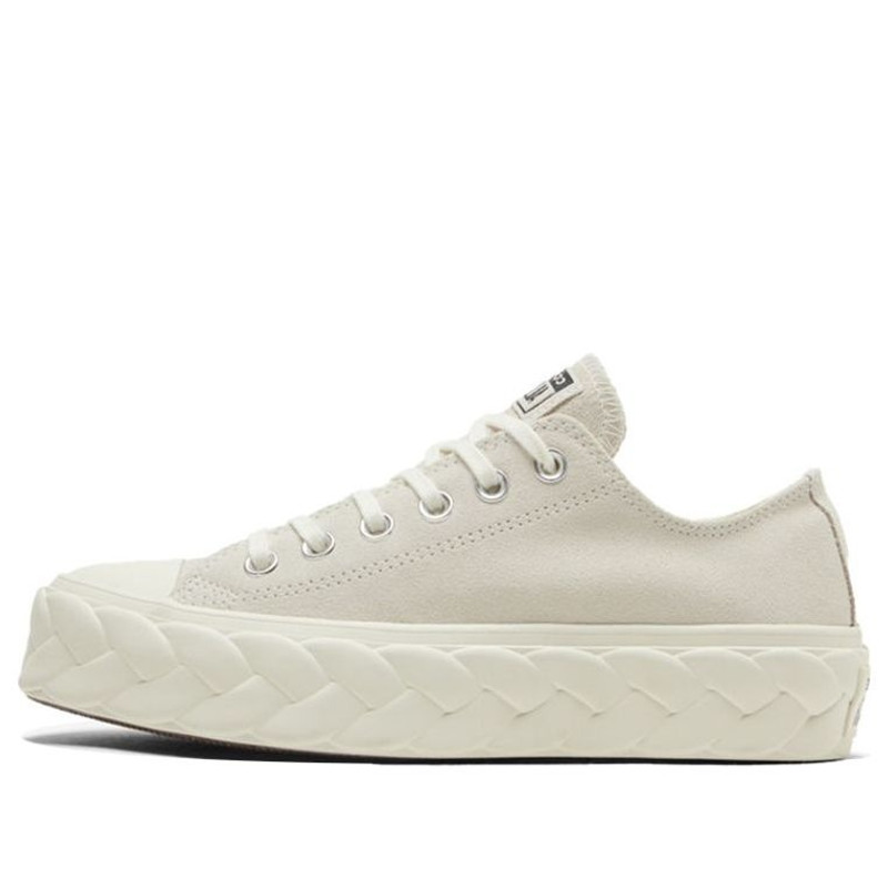 (WMNS) Converse Chuck Taylor All Star Platform Low 'Runway Cable - Egret' 568683C 1