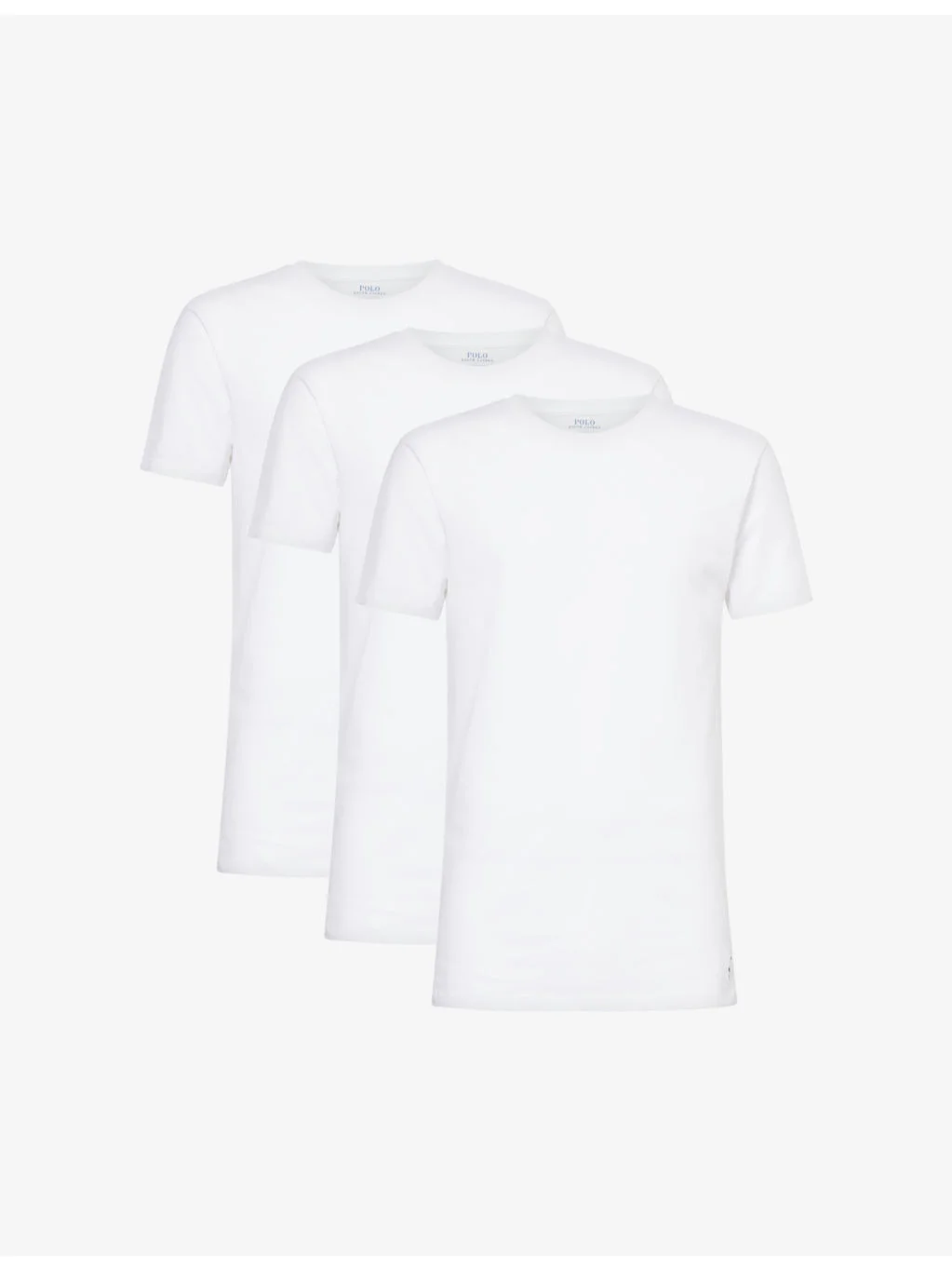 Classic-fit short-sleeve pack of three cotton-jersey T-shirts - 1