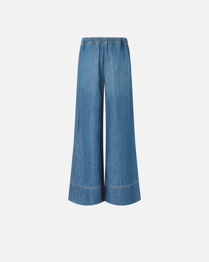 PINKO WIDE-LEG JEANS IN LINEN-BLEND DENIM outlook