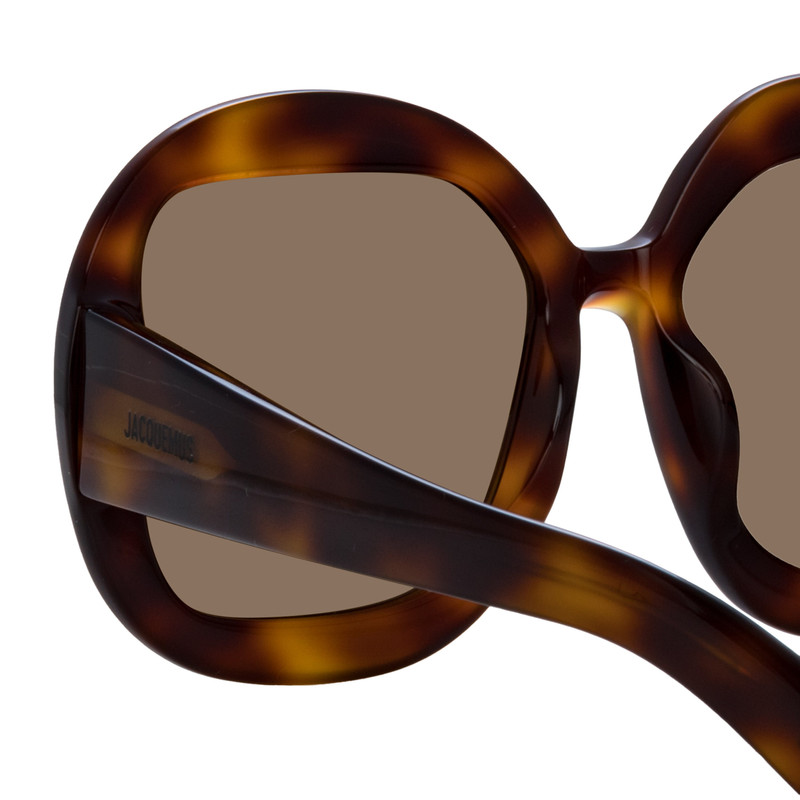 Tortoiseshell의 Carre Rond Square 선글라스 5