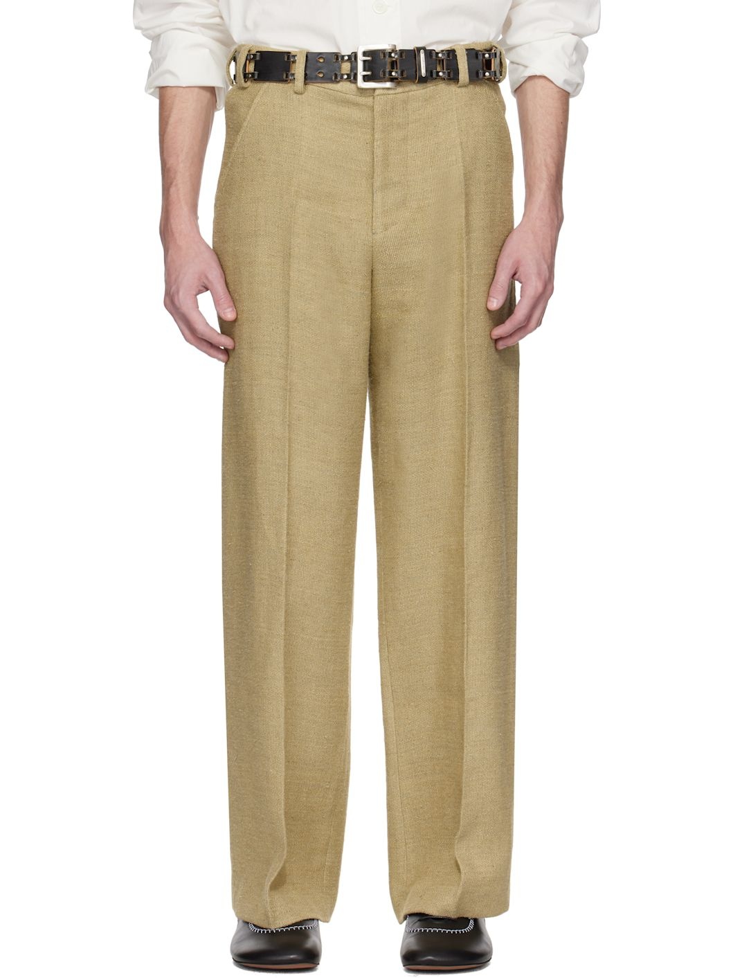 Beige Sailor Trousers - 1