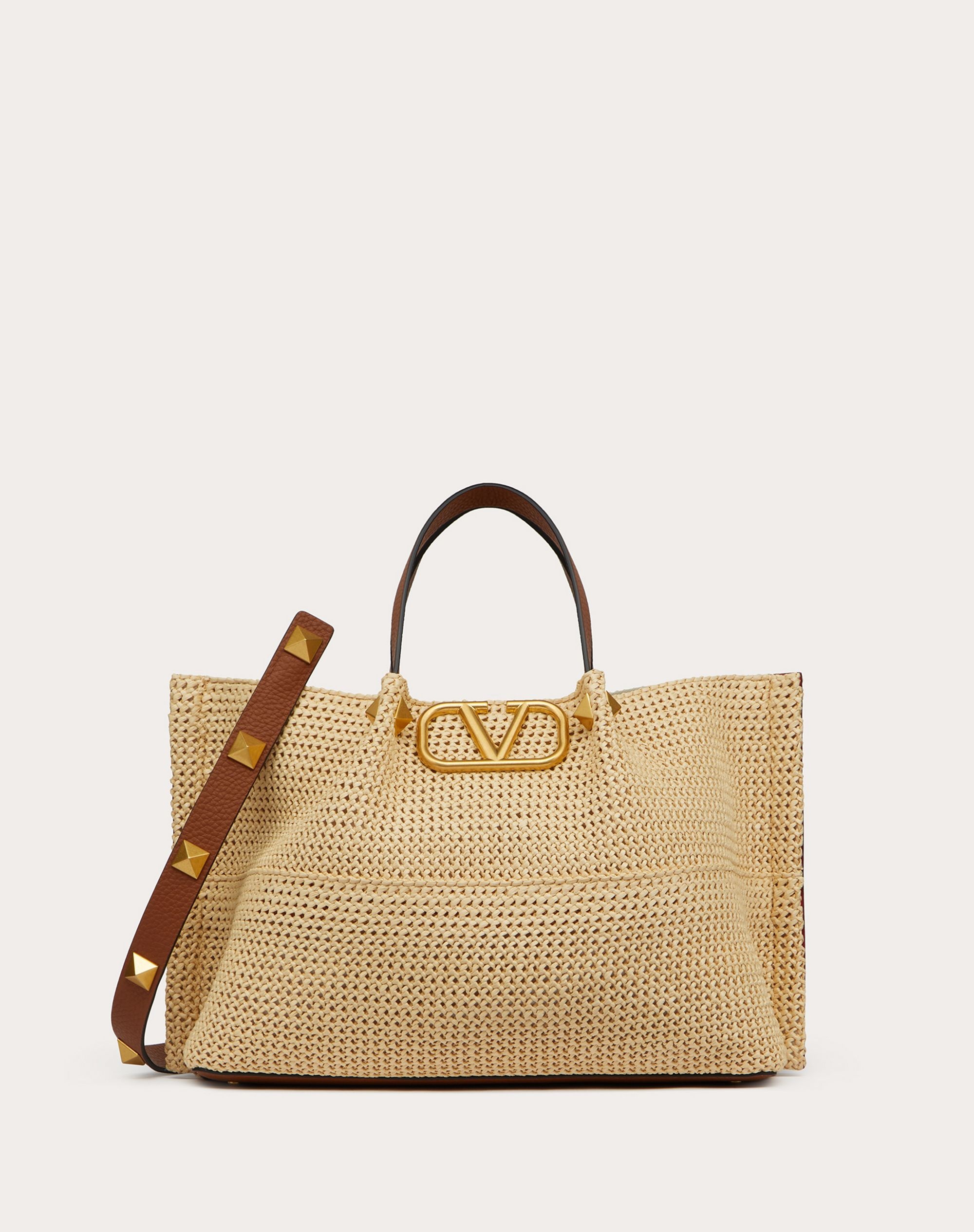 MEDIUM STRAW SUMMER TOTE - 1