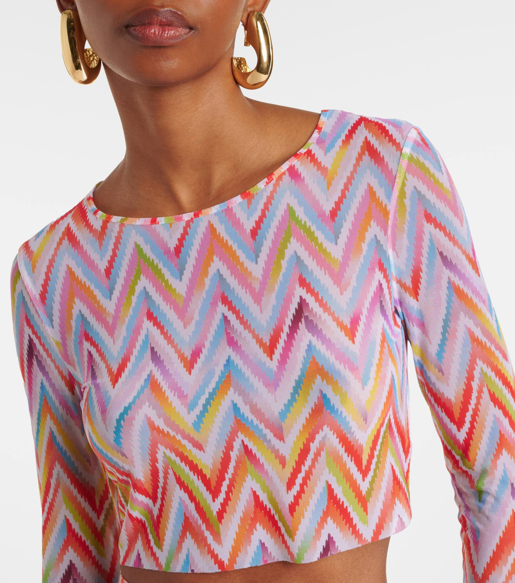 Chevron cropped top - 4