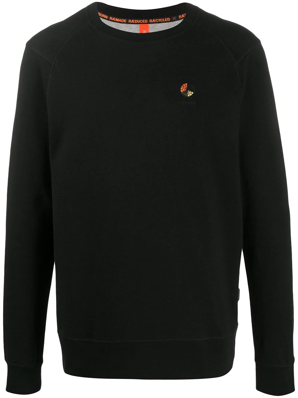 logo-embroidered crew neck sweatshirt - 1