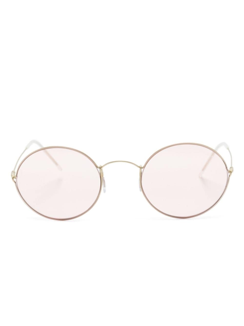 round-frame tinted sunglasses - 1