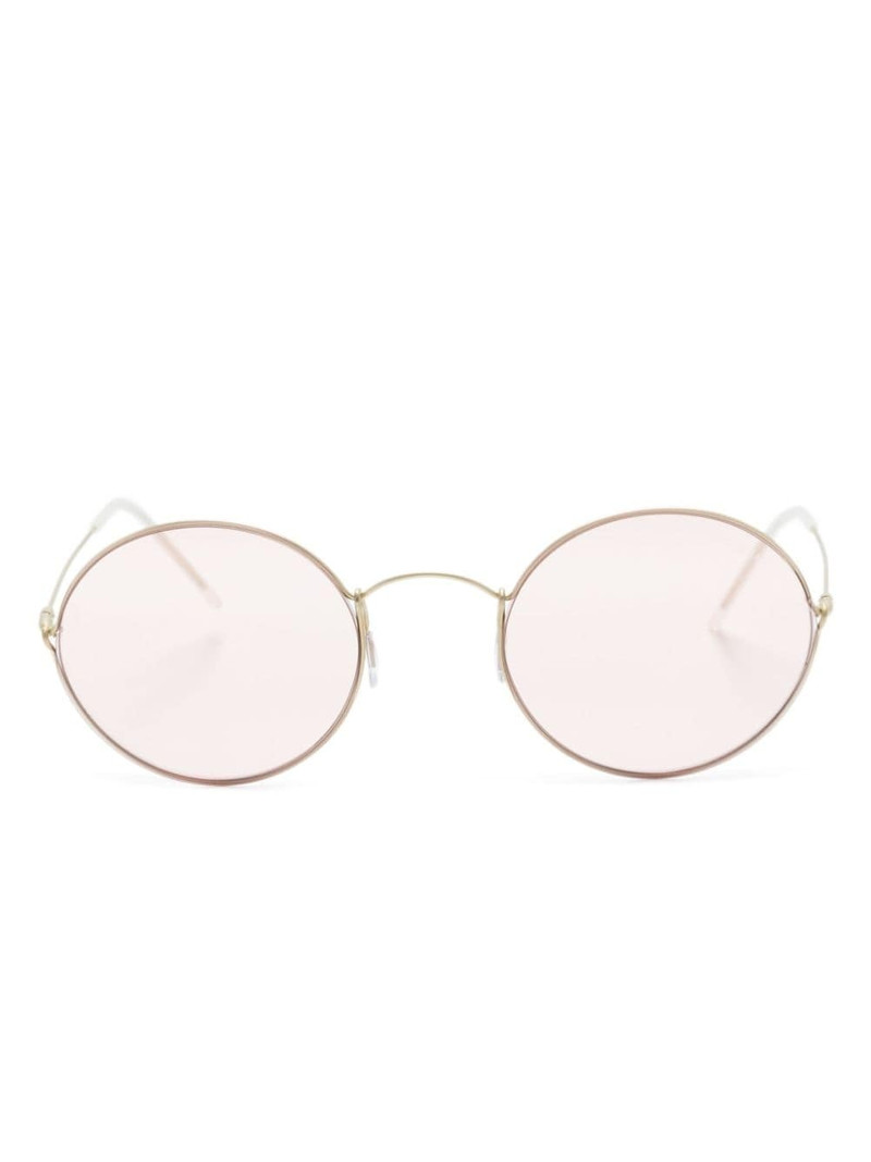 round-frame tinted sunglasses 1