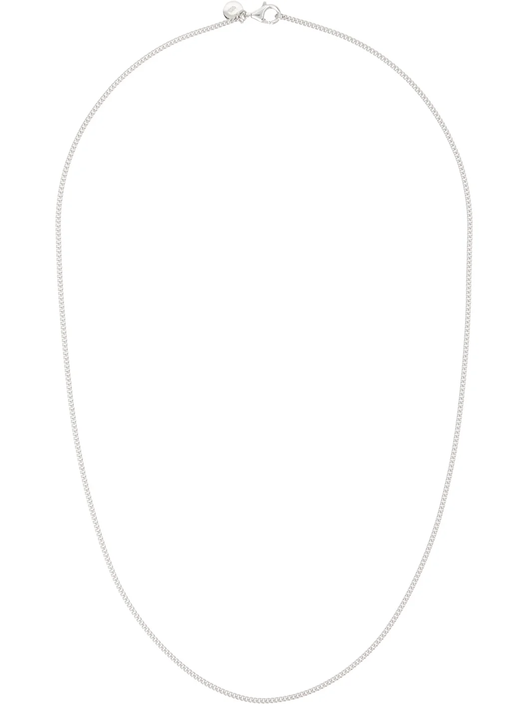Curb Chain Slim Necklace - 1