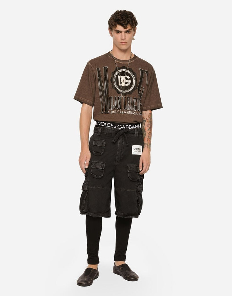 Dolce & Gabbana Garment-dyed cotton shorts outlook