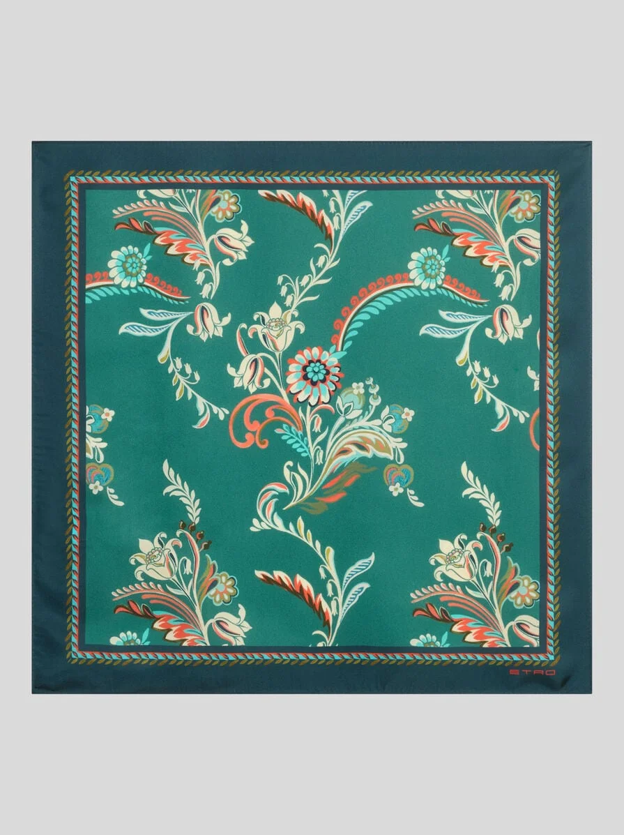 PRINTED SILK SCARF - 1