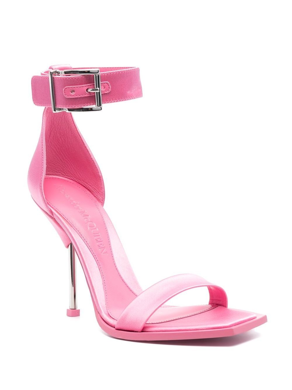 110mm satin-finish sandals - 2