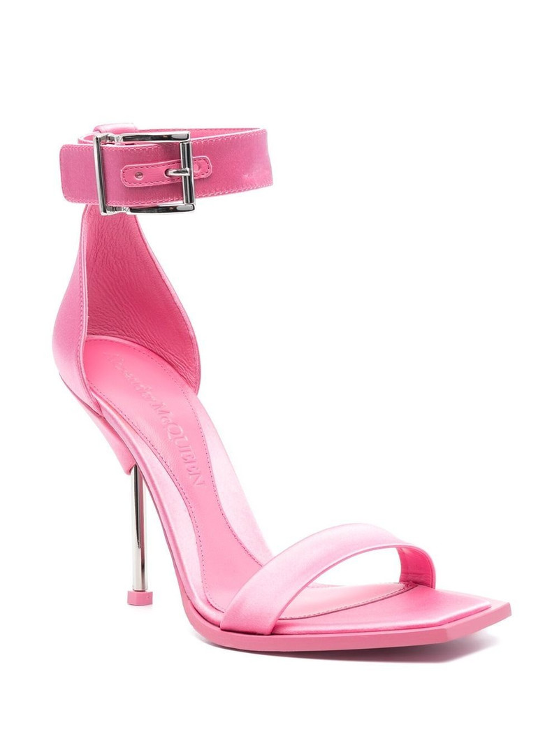 Alexander McQueen 110mm satin-finish sandals outlook
