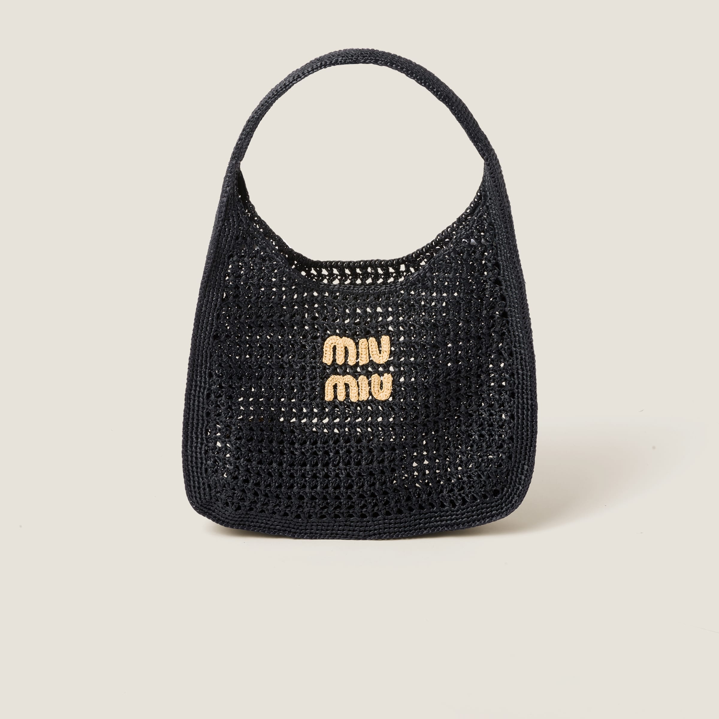 Woven fabric hobo bag - 1