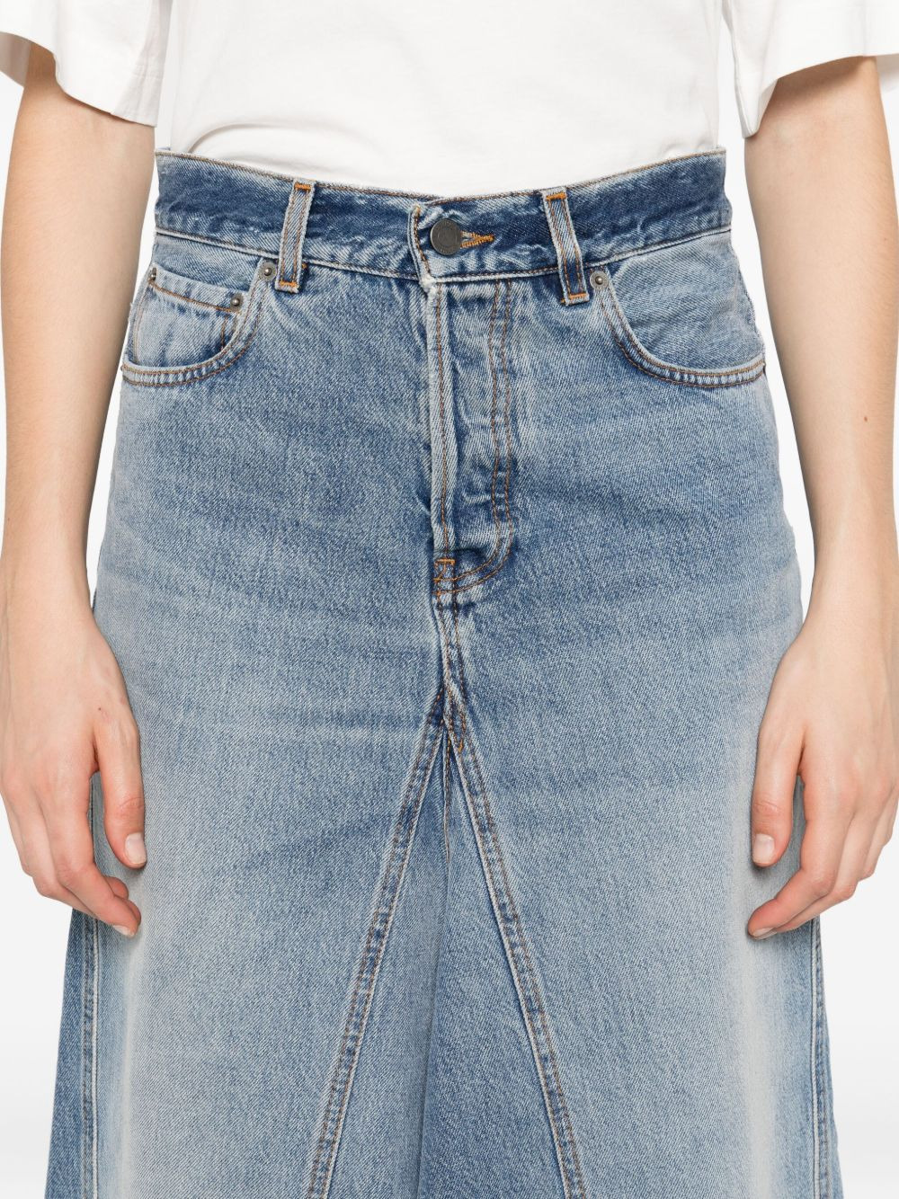 Stacy denim midi skirt - 5