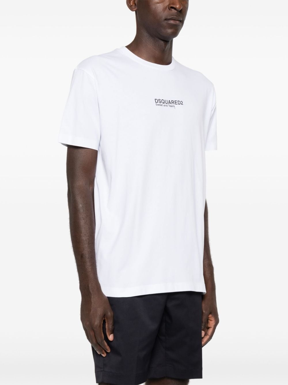 logo-print cotton T-shirt - 3
