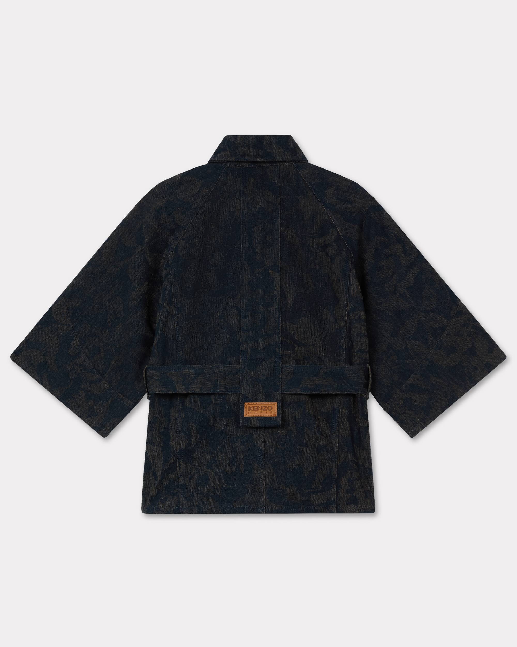'KENZO Peonies' oversized jacket in japanese denim - 2