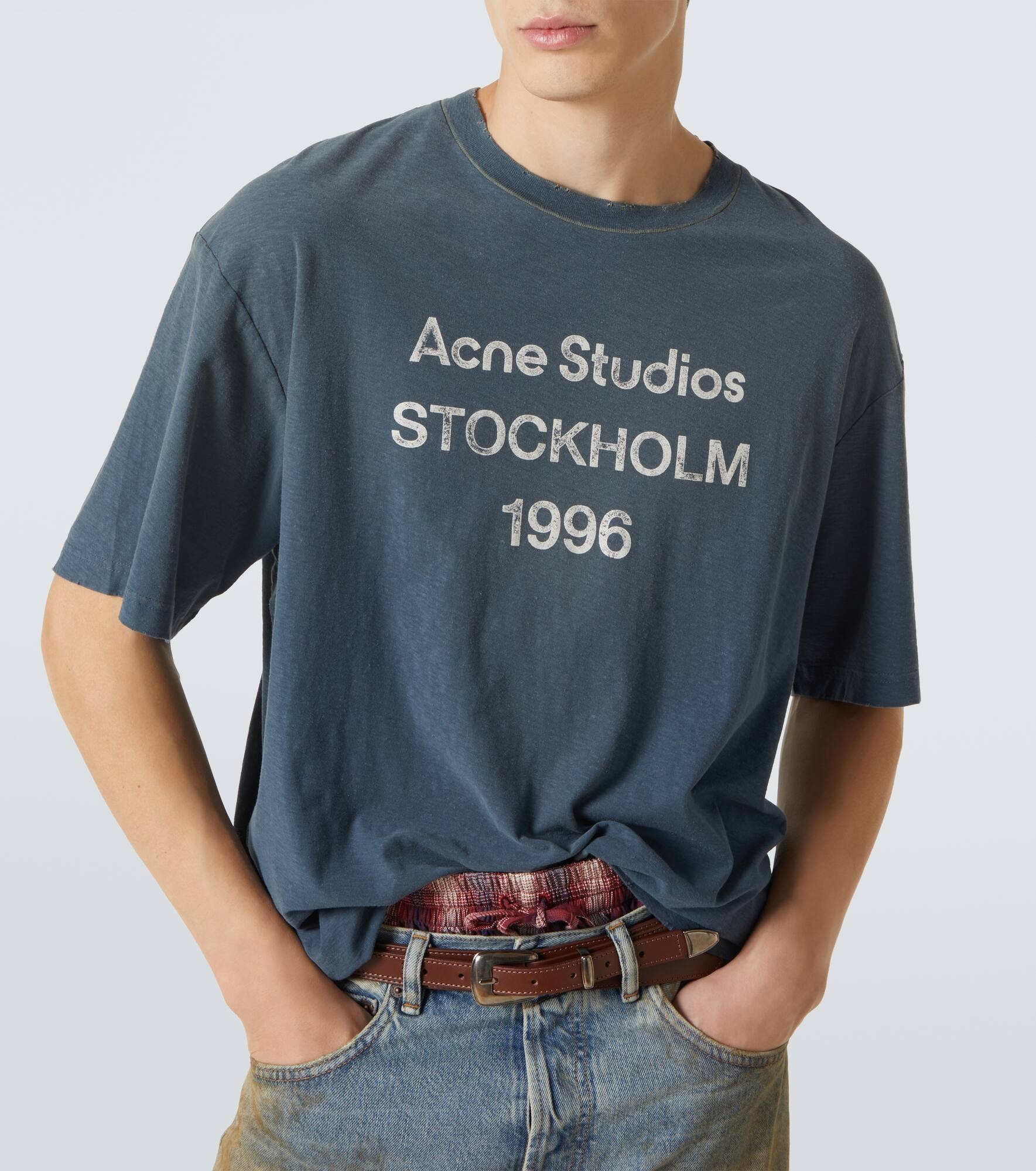 Logo cotton and hemp T-shirt - 5