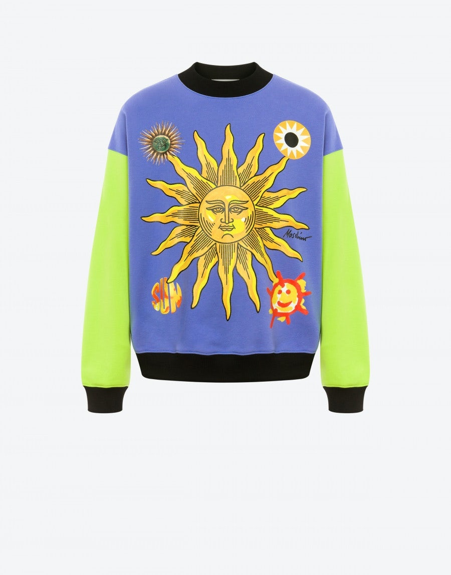 MOSCHINO SUN SMILEY®ORGANIC COTTON SWEATSHIRT - 1